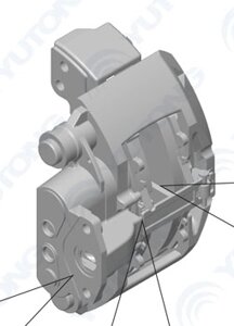 Суппорт тормозной правый передний/задний 3501-02688