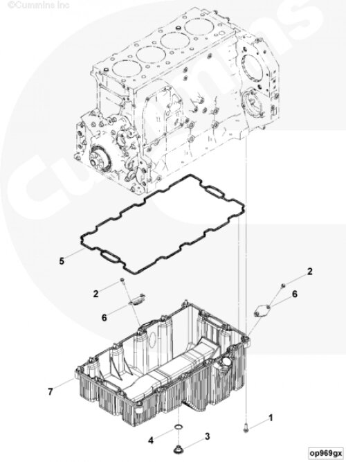 Поддон масляный для двигателя Cummins ISF 3.8L от компании КСТ-ПРОГРЕСС - фото 1