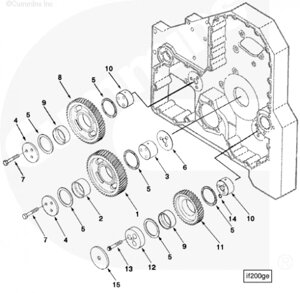 Подшипник шестерни ГРМ для двигателя Cummins ISM 11L