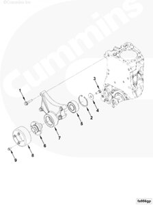 Подшипник вентилятора для двигателя Cummins ISF 2.8L