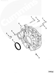 Пробка картера маховика для двигателя Cummins ISF 3.8L