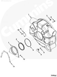 Пробка картера маховика для двигателя Cummins QSB 5.9L