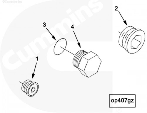 Пробка слива масла для двигателя Cummins KTA19 от компании КСТ-ПРОГРЕСС - фото 1