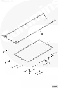 Прокладка поддона для двигателя Cummins KTA19