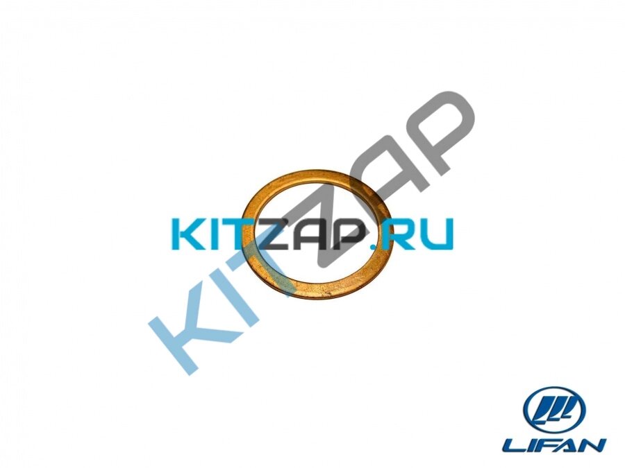 Прокладка сливной пробки КПП (медная шайба) LF481Q1-1701029B Lifan Breez от компании КСТ-ПРОГРЕСС - фото 1