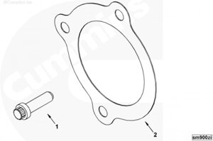 Прокладка стартера для двигателя Cummins QSB 6.7L