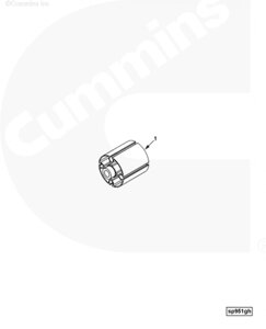 Проставка шкива вентилятора для двигателя Cummins QSC 8.3L