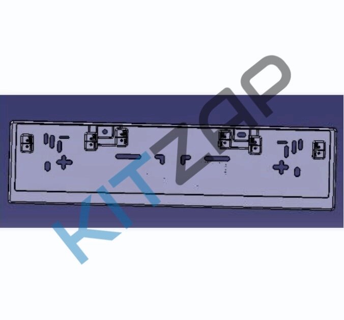 Рамка номерного знака F18-2804557 Jetour Dashing от компании КСТ-ПРОГРЕСС - фото 1
