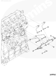 Рампа топливная (рейка) Евро-4 для двигателя Cummins ISF 3.8L