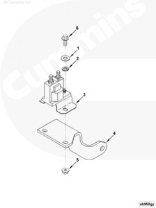 Реле стартера для двигателя Cummins 6BT / EQB