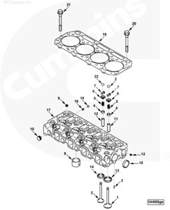 Седло выпускного клапана для двигателя Cummins A1400 A1700 A2300