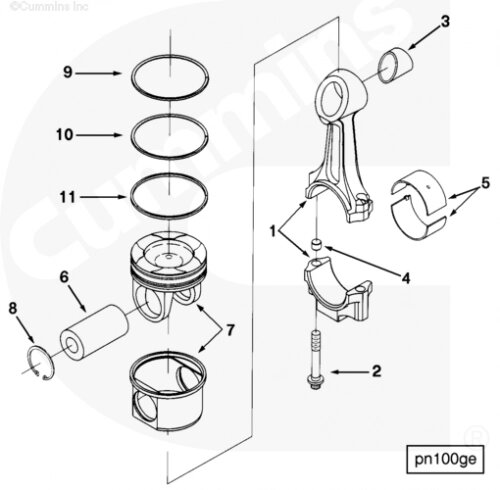 Шатун для двигателя Cummins N 14 от компании КСТ-ПРОГРЕСС - фото 1