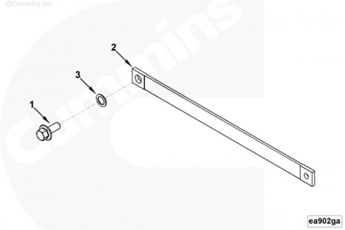 Шайба болта крепления провода заземления для двигателя Cummins ISLe 8.9L от компании КСТ-ПРОГРЕСС - фото 1