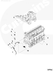 Щуп уровня масла для двигателя Cummins 6ISBe 6.7L