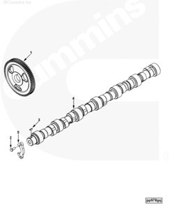 Шестерня распредвала для двигателя Cummins CGE280 GAS PLUS