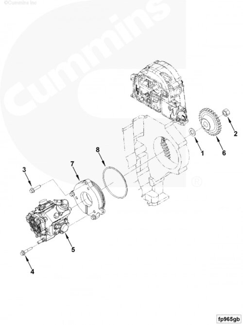 Шестерня ТНВД для двигателя Cummins ISF 2.8L от компании КСТ-ПРОГРЕСС - фото 1