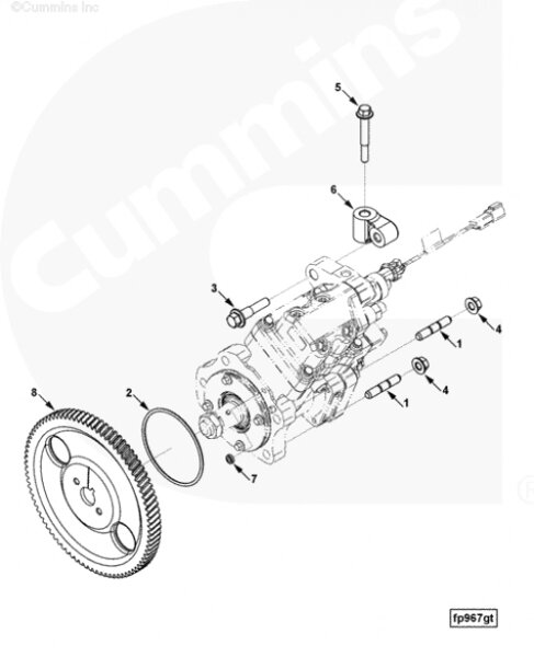 Как снять тнвд газель камминз Шестерня ТНВД для двигателя Cummins ISLe 8.9L (1202159511) купить с доставкой по