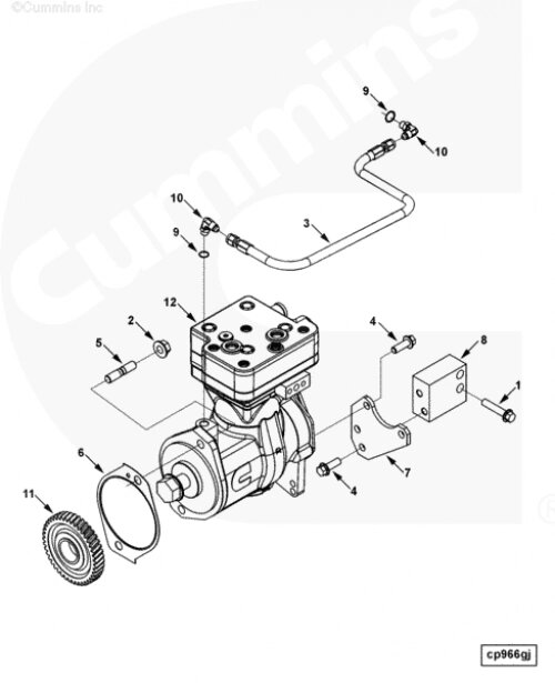 Шестерня воздушного компрессора для двигателя Cummins ISLe 8.9L от компании КСТ-ПРОГРЕСС - фото 1