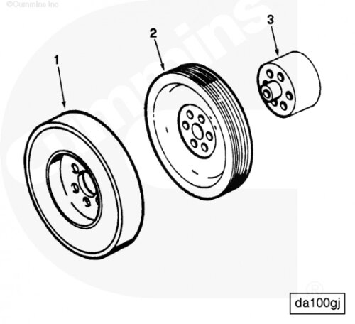Шкив коленвала для двигателя Cummins NTA 855 от компании КСТ-ПРОГРЕСС - фото 1