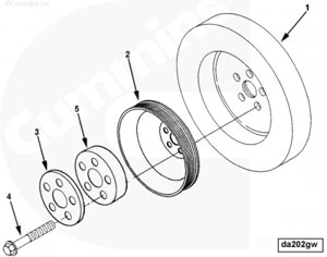 Шкив коленвала для двигателя Cummins QSM 11L