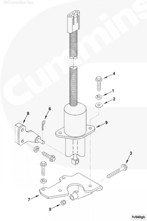 Соленоид ТНВД (клапан отсечки топлива) для двигателя Cummins 6BT / EQB от компании КСТ-ПРОГРЕСС - фото 1