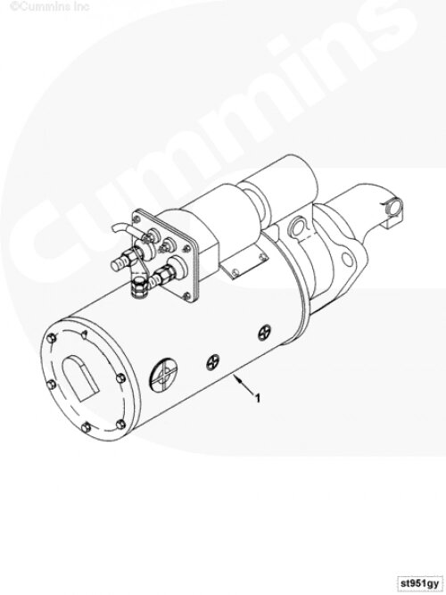 Стартер для двигателя Cummins 4ISBе 4.5L от компании КСТ-ПРОГРЕСС - фото 1