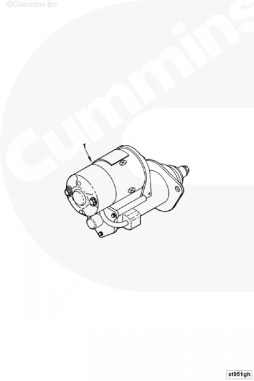 Стартер для двигателя Cummins 4ISBе 4.5L от компании КСТ-ПРОГРЕСС - фото 1