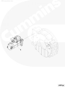 Стартер для двигателя Cummins 6BT / EQB