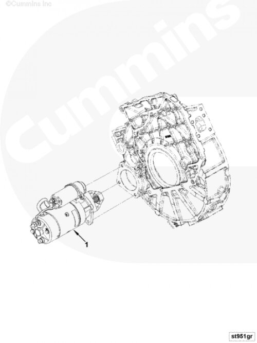 Стартер для двигателя Cummins 6ISBe 6.7L от компании КСТ-ПРОГРЕСС - фото 1