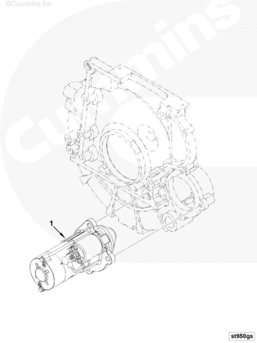 Стартер для двигателя Cummins ISF 3.8L от компании КСТ-ПРОГРЕСС - фото 1