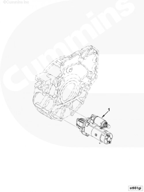 Стартер для двигателя Cummins ISF 3.8L от компании КСТ-ПРОГРЕСС - фото 1