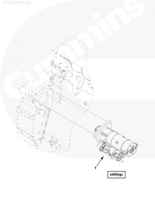 Стартер для двигателя Cummins ISG 12 от компании КСТ-ПРОГРЕСС - фото 1