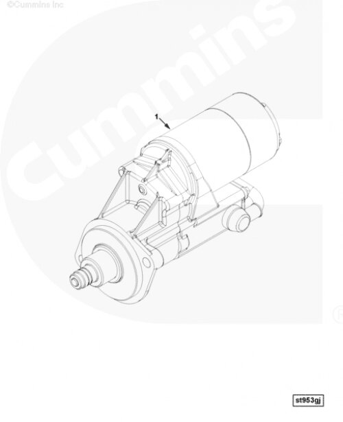 Стартер для двигателя Cummins ISLe 8.9L от компании КСТ-ПРОГРЕСС - фото 1