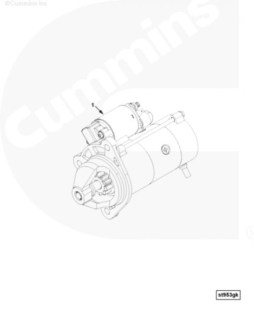 Стартер для двигателя Cummins ISLe 8.9L от компании КСТ-ПРОГРЕСС - фото 1