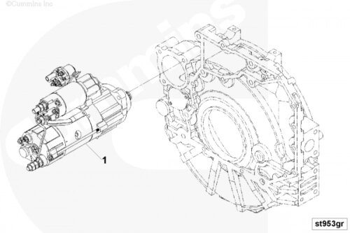 Стартер для двигателя Cummins QSB 6.7L от компании КСТ-ПРОГРЕСС - фото 1