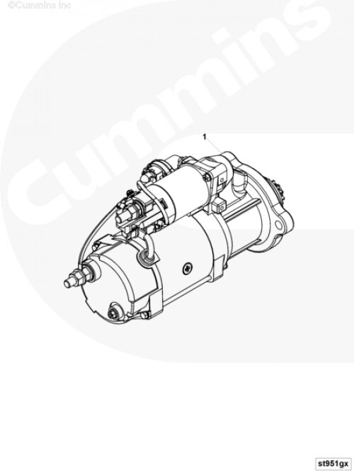 Стартер для двигателя Cummins QSL 9L от компании КСТ-ПРОГРЕСС - фото 1