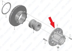 Ступица задняя 3104-01400