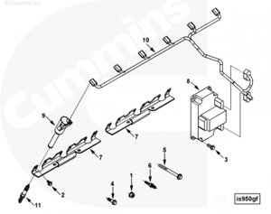 Свеча зажигания для двигателя Cummins CGE280 GAS PLUS