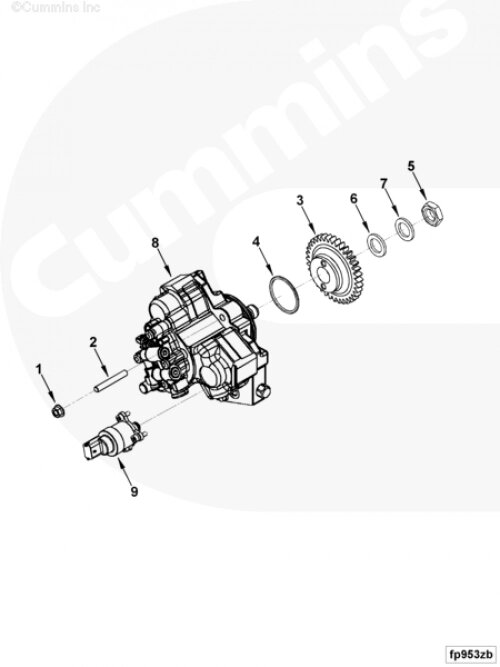 Топливный насос высокого давления ТНВД для двигателя Cummins 6ISBe 6.7L от компании КСТ-ПРОГРЕСС - фото 1