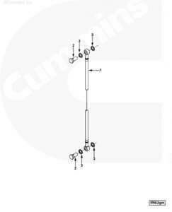 Трубка подачи топлива к фильтру для двигателя Cummins QSL 9L