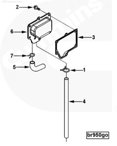 Трубка сапуна для двигателя Cummins QSC 8.3L