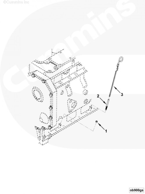 Трубка щупа уровня масла для двигателя Cummins 6BT / EQB от компании КСТ-ПРОГРЕСС - фото 1