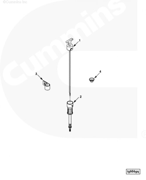 Трубка щупа уровня масла для двигателя Cummins ISLe 8.9L от компании КСТ-ПРОГРЕСС - фото 1