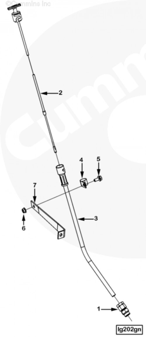 Трубка щупа уровня масла для двигателя Cummins ISM 11L от компании КСТ-ПРОГРЕСС - фото 1