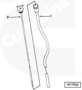 Трубка щупа уровня масла для двигателя Cummins NTA 855