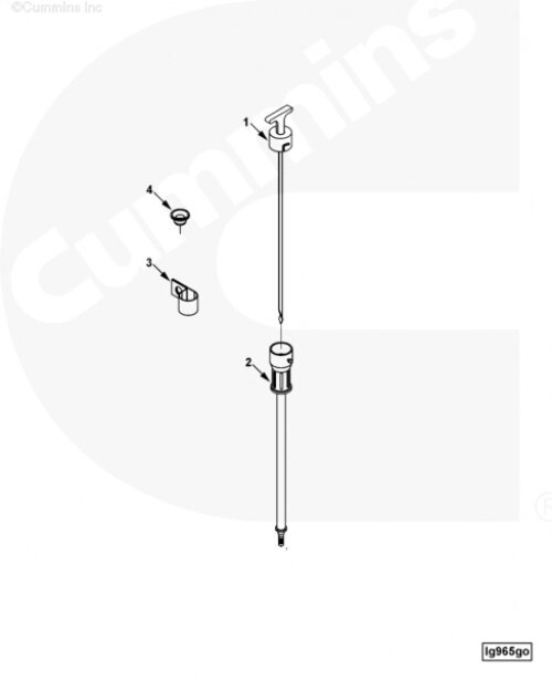 Трубка щупа уровня масла для двигателя Cummins QSL 9L от компании КСТ-ПРОГРЕСС - фото 1