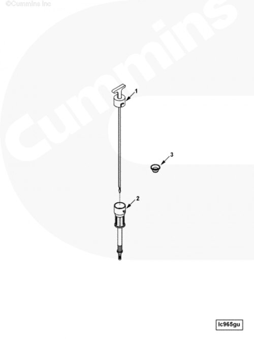 Трубка щупа уровня масла для двигателя Cummins QSL 9L от компании КСТ-ПРОГРЕСС - фото 1