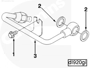 Трубка топливная для двигателя Cummins 6BT / EQB