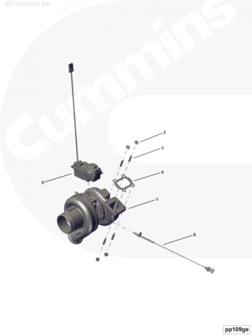 Турбокомпрессор для двигателя Cummins ISX 15 от компании КСТ-ПРОГРЕСС - фото 1