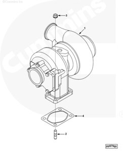 Турбокомпрессор HX40 для двигателя Cummins 6CT